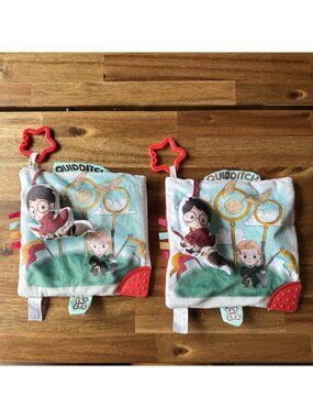 2 Harry Potter Baby Crinkle Square Activity Toy Teether BPA Free Wizarding World